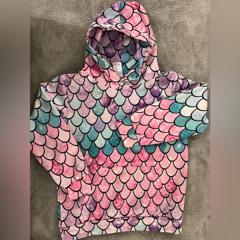 Girls size M mermaid hoodie
